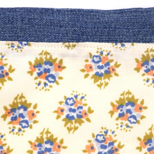 Bolsa para proyectos de tejido – Tela floral – Bolsa pequeña para hilo, almacenamiento de proyectos en proceso, imagen 6