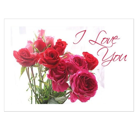 I Love You Florals Card I Love You Florals Card