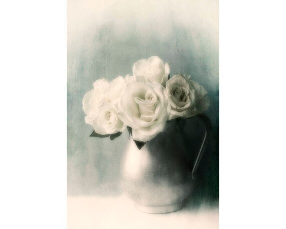White Rose Art Print,  Still Life Photograph