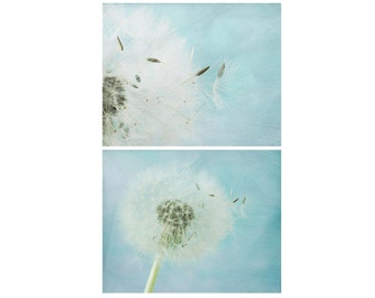 Dandelion Wall Art, Dandelion Photograph, Nursery Decor, Country Cottage Art