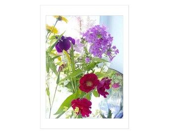 Flower Note Card, Fine Art Blank Card, Flower Photography, Floral Greeting Card