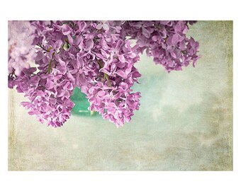 Purple Lilac Photo, Still Life Photograph, Shabby Chic Wall Art
