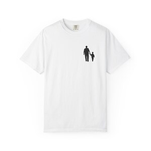 Vater und Kind Silhouette Unisex T-Shirt, Familienbindung T-Shirt, Geschenk für Papa, lässige Alltagskleidung, perfekt zum Vatertag