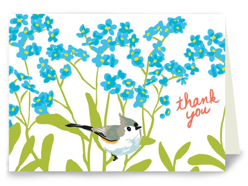 Thank You Birds TYBIRDBOX Box of 8 Assorted Cards 4 designs