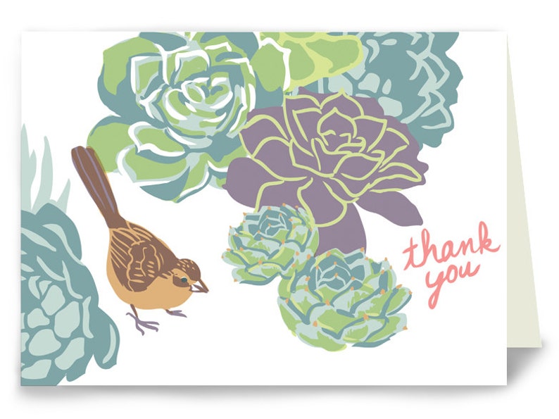 Thank You Birds TYBIRDBOX Box of 8 Assorted Cards 4 designs
