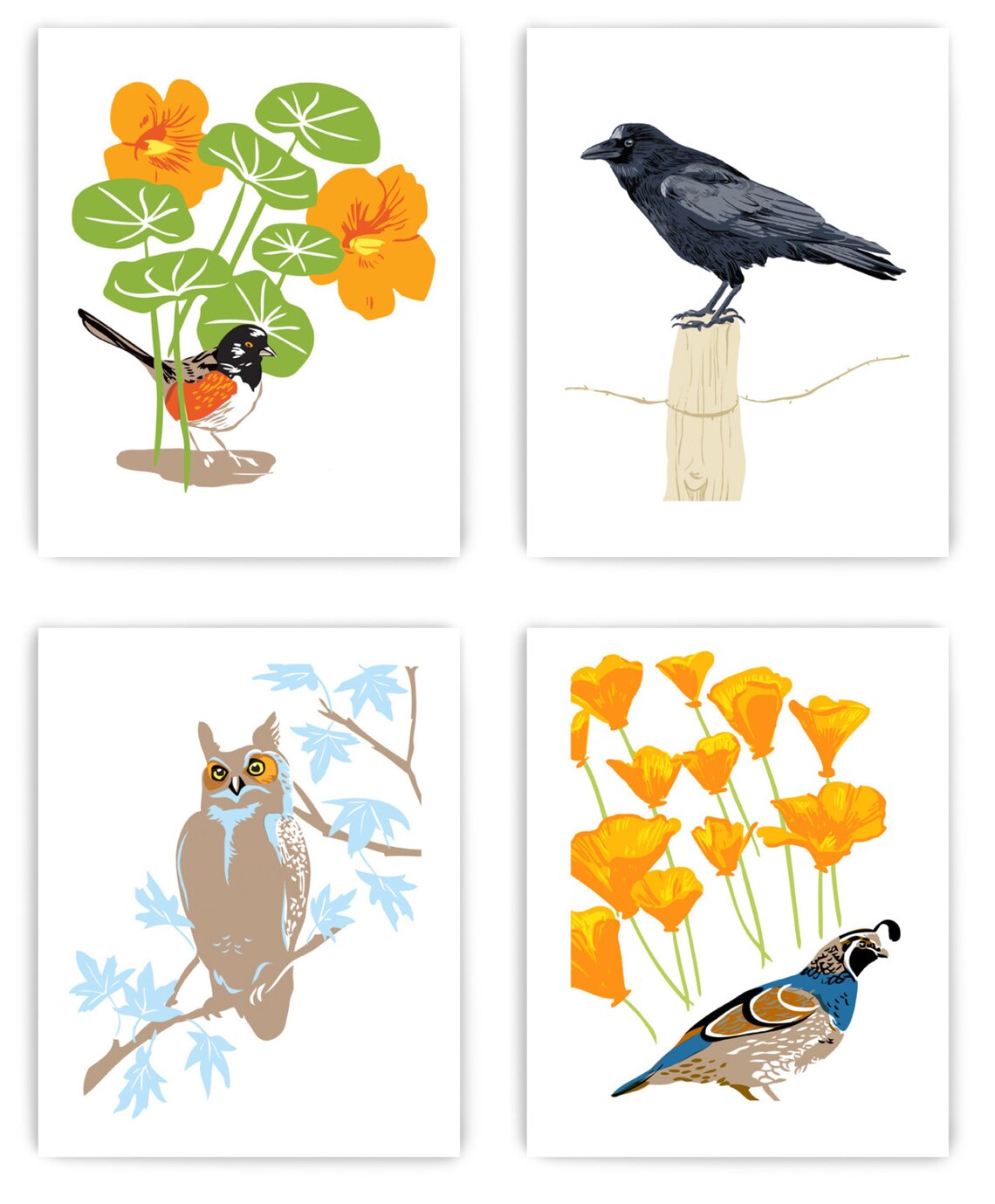 SAVE 54 Bulk Deal Set of 12 Art Prints Birds and Gardens Etsy
