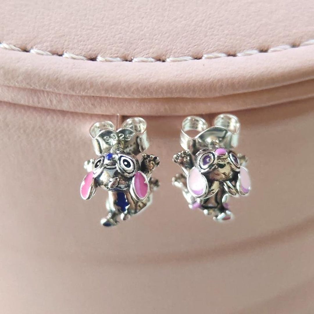 ディズニー スティッチ＆エンジェル スタッドピアス、レディースピアス