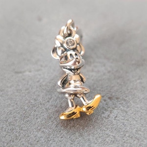 Disney 100th Anniversary Minnie Dangle Charm Fits Pandora Charm Bracelets/Gift for her /925 Silver Jewelry/Charm Jewelry for Woman Girl Gift