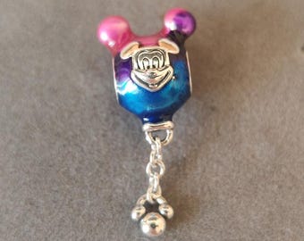 Mickey Balloon 925 Sterling Silver Charm: Pandora Compatible