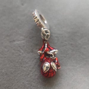 Spider-Man Anhänger: 925 Sterling Silber Dangle Bead für Pandora Armbänder
