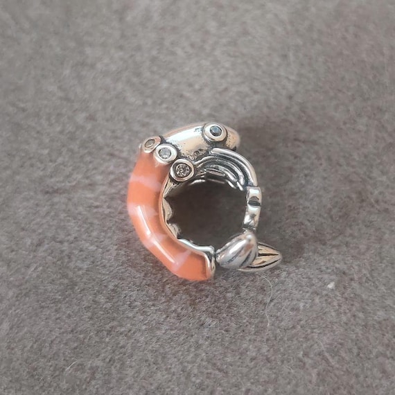 Ciondolo a forma di amo da pesca in argento sterling