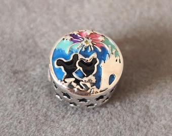 Pandora S925 Disney Alice In Wonderland Cheshire Cat Bangle