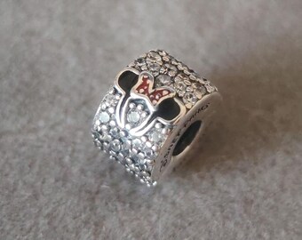 Disney Parken Minnie Mickey Clipbedel past op Pandora Charms Armbanden/handgemaakte sieraden/cadeau voor haar/925 zilveren mode-sieraden voor vrouw en meisje