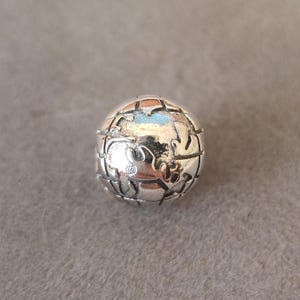 Wereldkaart clip bedel voor pandora bedels armbanden DIY ketting hanger cadeau voor haar 925 zilveren mode-sieraden