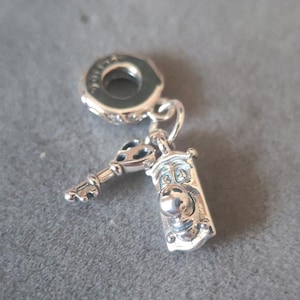 Disney Keys & Door Locks Dangle Hanging Charm For Pandora Charms Bracelets/Gift for her/925 Silver Jewelry/Charm Jewelry for Woman Girl Gift
