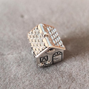Garden House Sweet Home Charm For Pandora Charms Bracelets DIY Necklace Pendant Gift for her 925 Sterling Silver Charm Gift for him