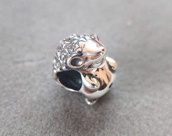 925 Sterling Silver Cute Little Hedgehog Charm For Pandora Charms Bracelets DIY Necklace Pendant Gift for her