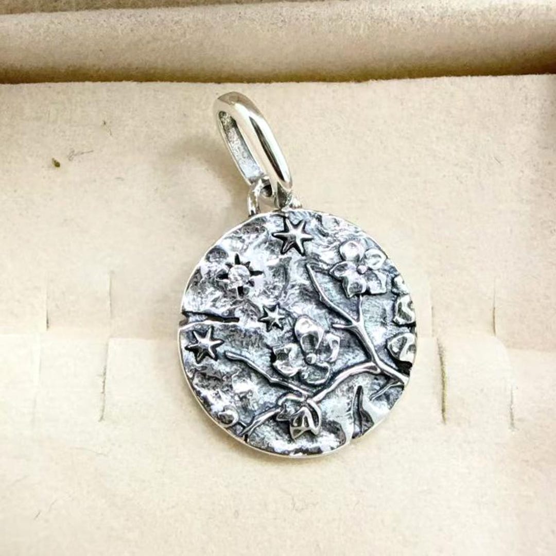Bague ajustable Fleurs de Cerisier violette en argent 925 Fleurs de