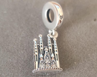 Charm de la Catedral de Barcelona: Cuenta colgante de plata de ley 925