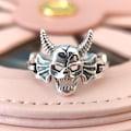Club Skull Ring,Rings for Women,Fashion Jewelry,Gift for her 925 Sterling Silver product logo