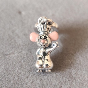 925 Sterling Silver Disney Pixar Remy Mouse Dangle Charm For Pandora Charms Bracelets DIY Necklace Pendant Gift for her Fashion Jewelry gift