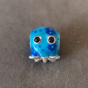 925 Sterling Silver Marine Blue Octopus Charm For Pandora Charms Bracelets DIY Necklace Pendant Fashion Jewelry Gift for her