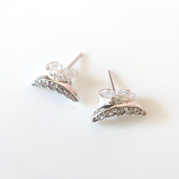Orecchini a forma di mezzaluna in argento sterling 925