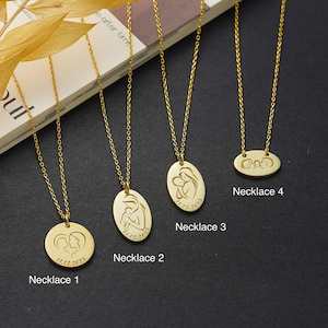Personalized Mama Necklace, Custom Name Date Dainty Gold Mama Necklace, Delicate Mom Necklace, Mama Birthday Gift, Thoughtful Mom Gift