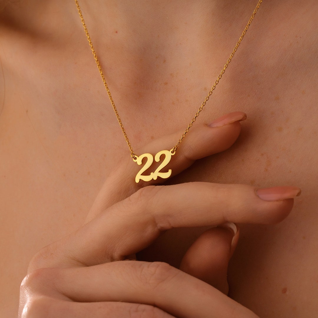 関送込 OHTNYC ANGEL NUMBER NECKLACE ANGEL NUMBER NECKLACE – OHTNYC
