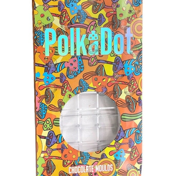 Chocolate Bar MOLD ONLY with Polka Dot Imprint