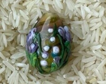 Goddess Egg glass focal bead #4