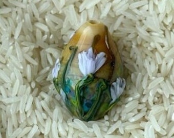 Goddess Egg glass focal bead #1