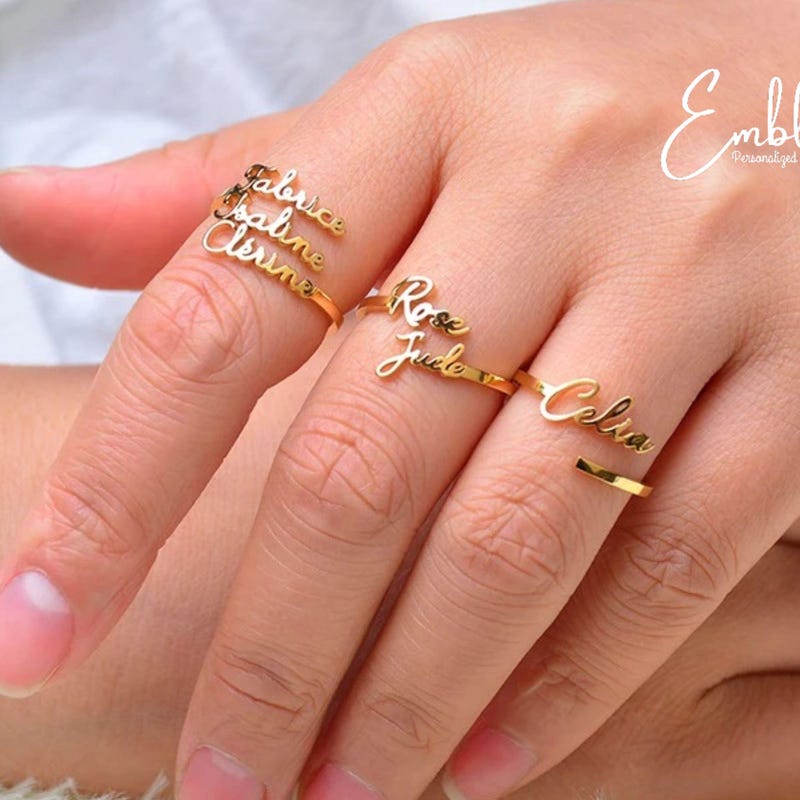 Name Ring - Etsy