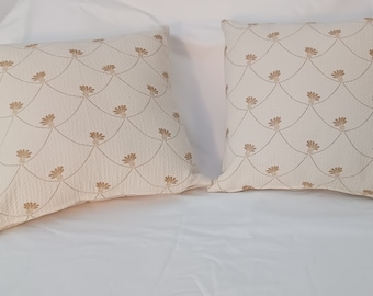 Beacon Hill DANCING TASSELLS Cream/Lt. Caramel Throw Pillows for Sofa, Chairs, Bedroom, Den, Living Room