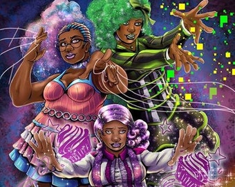 magnifiqueNOIR Group Print