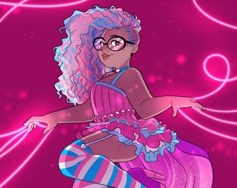 Prism Pink: Sewn Together Symmetry!! Print