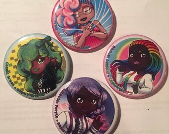 magnifiqueNOIR chibi buttons