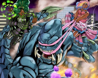 magnifiqueNOIR Battle Print