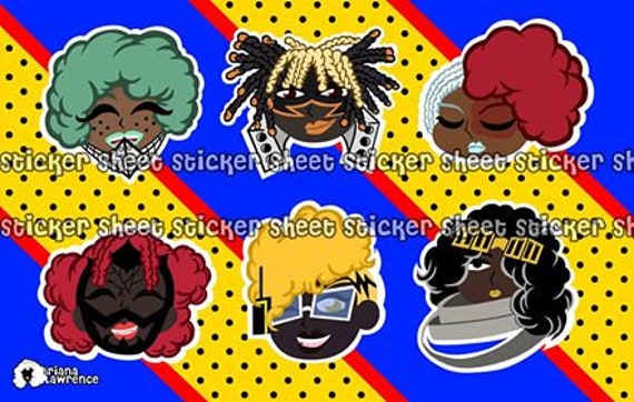 Black Girls Like Anime My Hero Academia Sticker Sheet Etsy