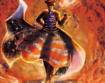 Golden Blaze Fired Up Print