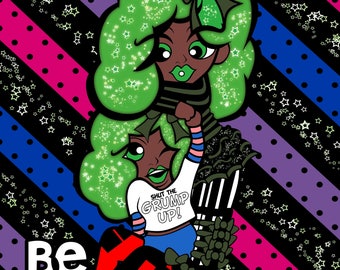 Cosmic Green - Be Yourself Print