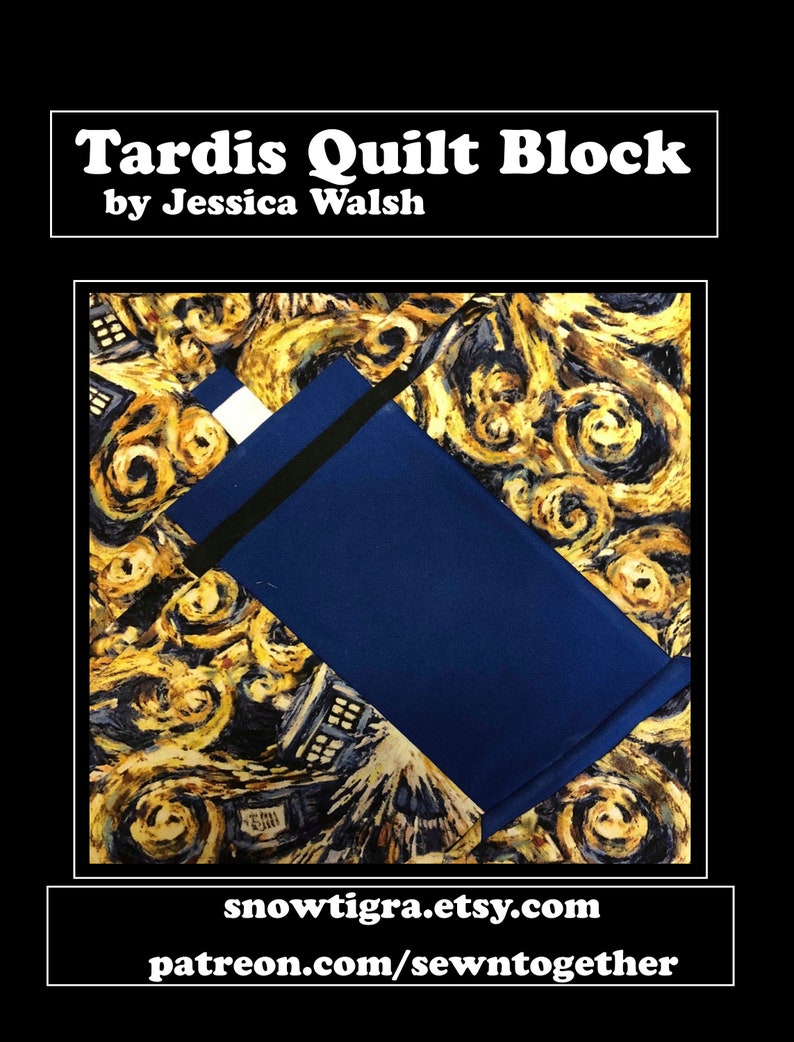 Tardis Quilt Block Pattern image 1