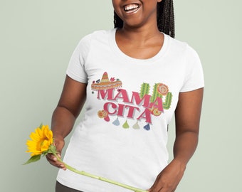 Mamacita Serape T-Shirt: Cinco de Mayo Fiesta Mama Shirt