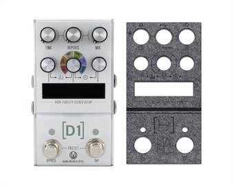 Walrus Audio MAKO Series MKII: D1 High-Fidelity Delay Dust Cover – Custom Protective Overlay for Effects Pedals