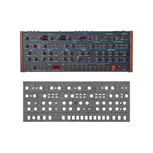 Oberheim OB-6 Desktop Synth Module Dust Cover - Protective Overlay for Synthesizers & MIDI Controllers