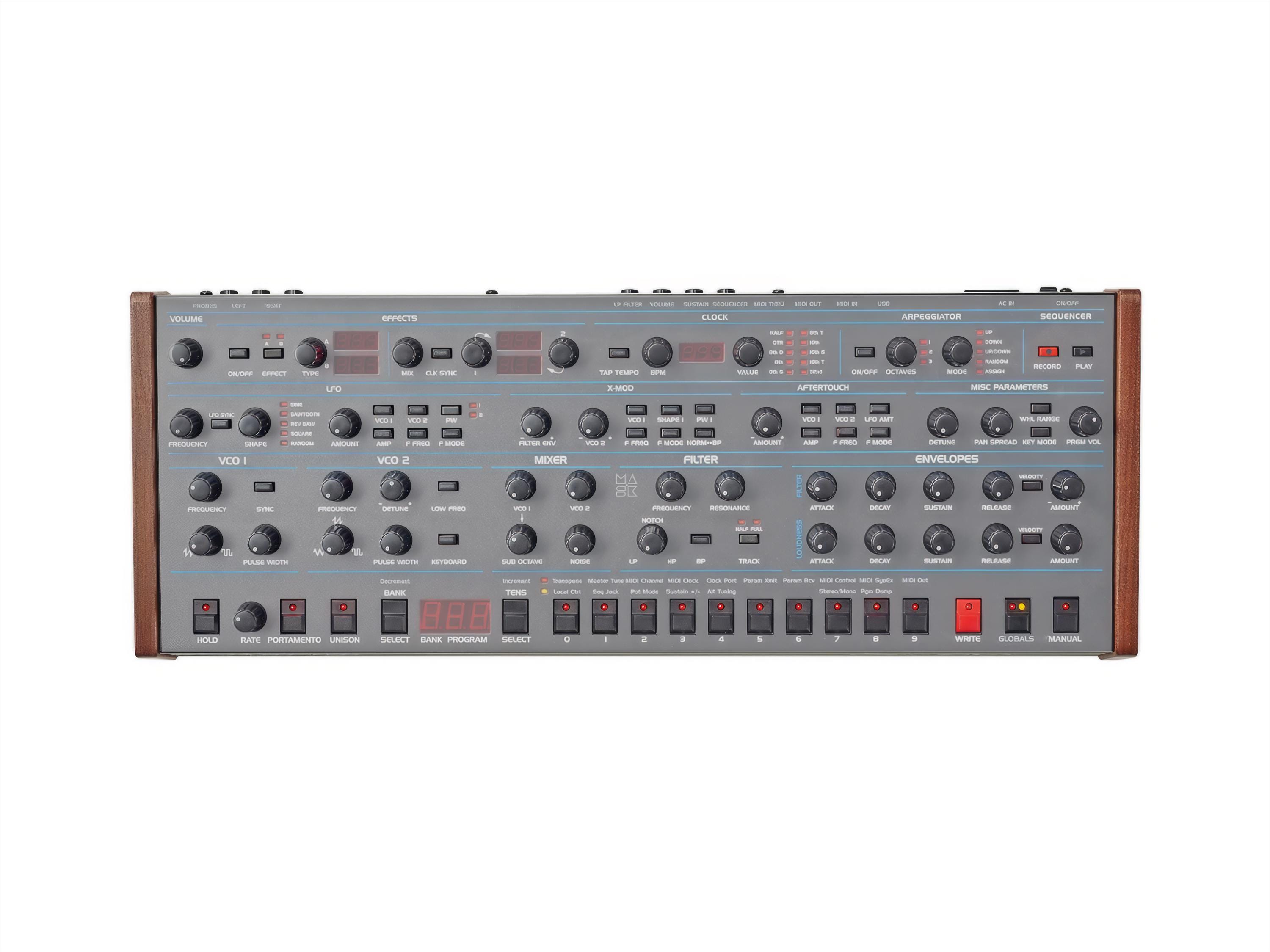 Oberheim OB-6 Desktop Synth Module Dust Cover - Protective Overlay