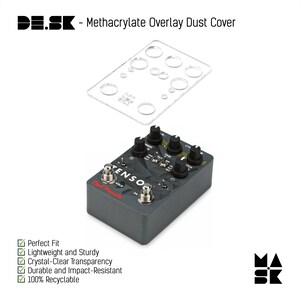 Sturdy Protective Overlay Dust Cover for Red Panda Tensor Effects Pedal