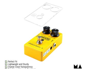 Sturdy Protective Overlay Dust Cover for MXR Dyna Comp / Dyna Comp Script / Distortion + / Blue Box / Hybrid Fuzz Effects Pedals