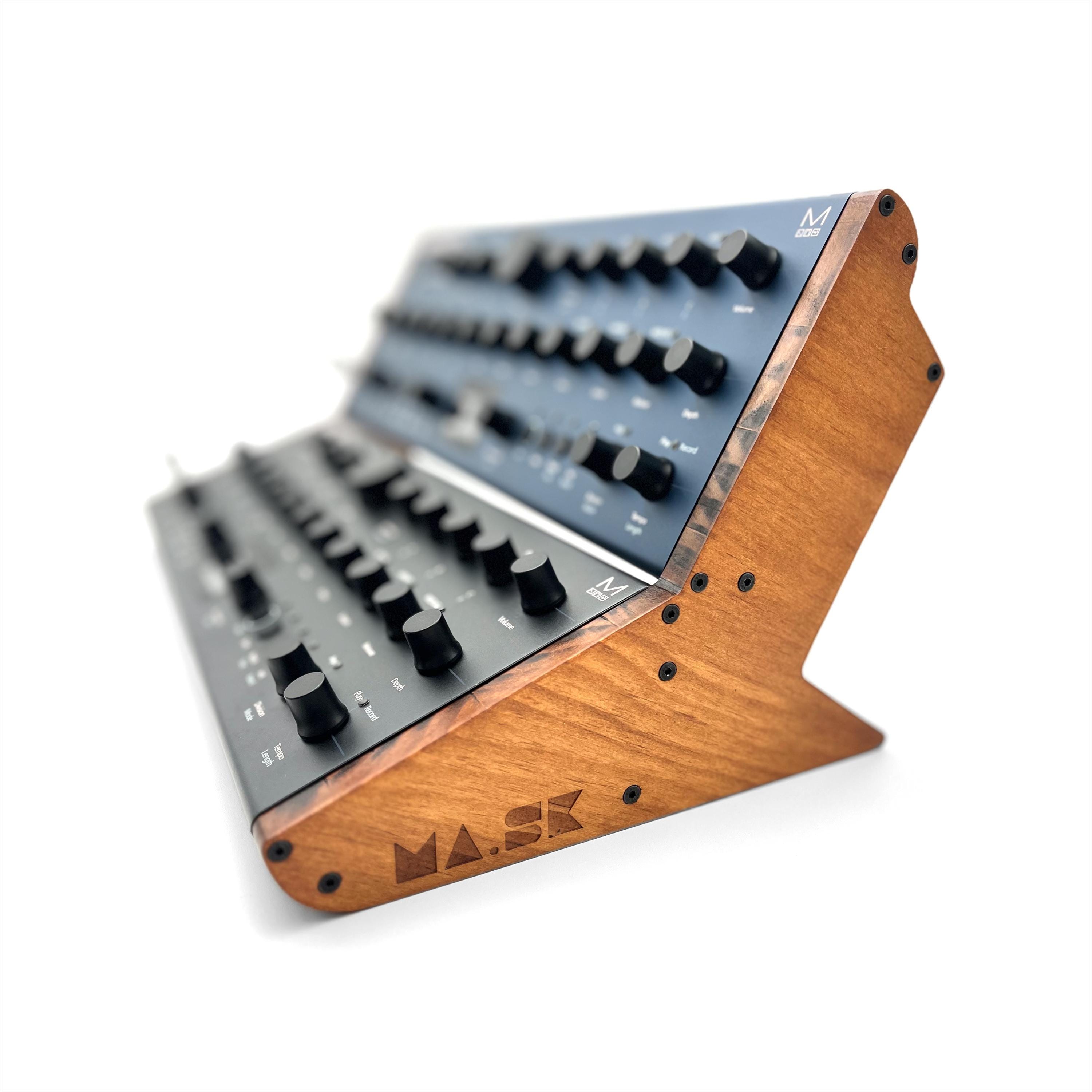 CIBONシェルフ #2 Modal Electronics 2-tier Solid Wood Rack Stand for Synth Modules