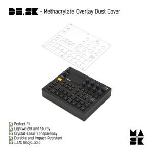 Robust skyddande dammskydd för Elektron Digitakt II digital trumdator och stereosampler